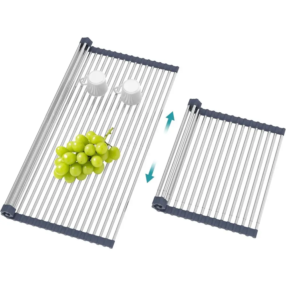 

Сверхбольшая раскладная сушилка для посуды, складная сушилка над раковиной, крышка для раковины, аксессуары для кухонной раковины, складная сушилка для кухни