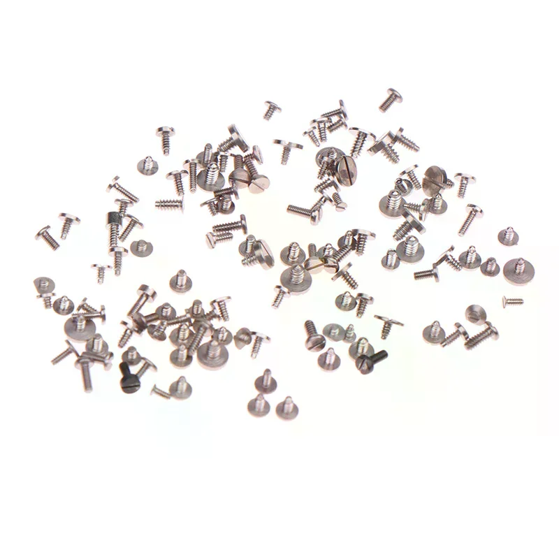 100Pcs Tiny Precision Mixed Multi-size Watch Screws Movement Repair Tools Part For Watchmaker