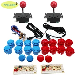 Sanwa Arcade DIY Kit Zero Delay USB Arcade Controller To PC Connection The American Style Joystick 4/8 Way Push Buttons Jamma HA