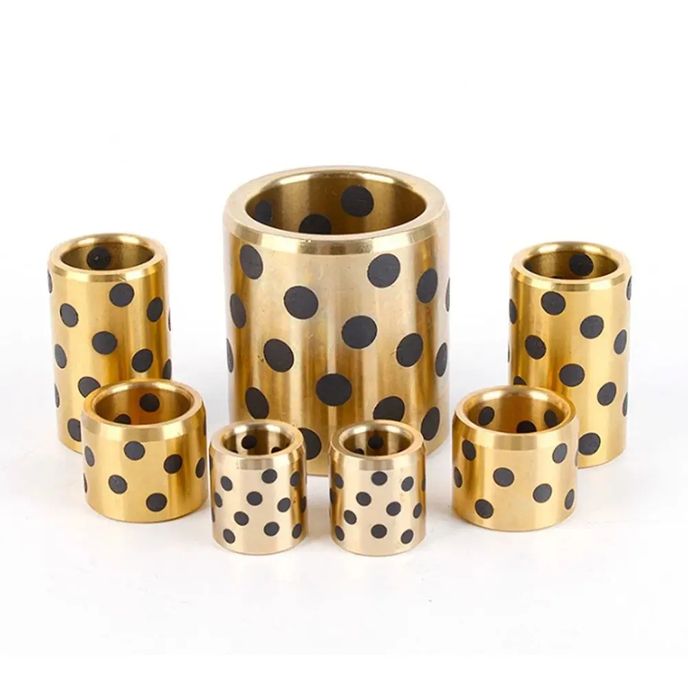 1Pcs Bore 4/5mm Brass Bushing Hollow Gasket Bracket Oilless Self Lubricating Bushing Oil Free Copper Sleeve Bearing