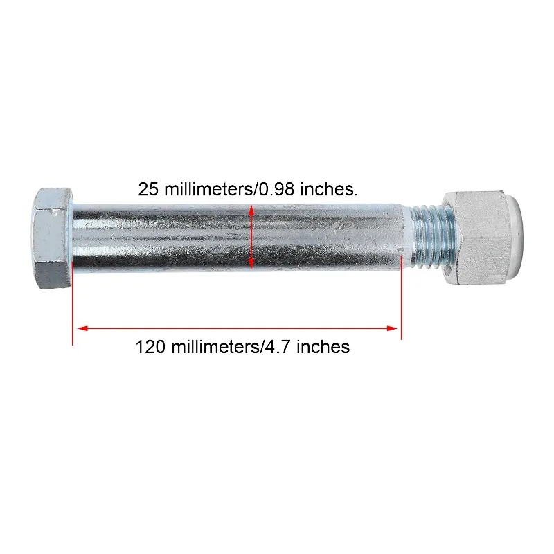 

2Pcs Excavator Pin 25mm Manganese Steel Wear Resist Excavator Link Pin Backhoe Excavator Accessories
