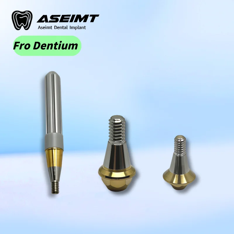 For Dentium Compatible Titanium Dental Abutment Multi-Unit Straight for Full Arch Restoration OEM Custom Abutments Supplier