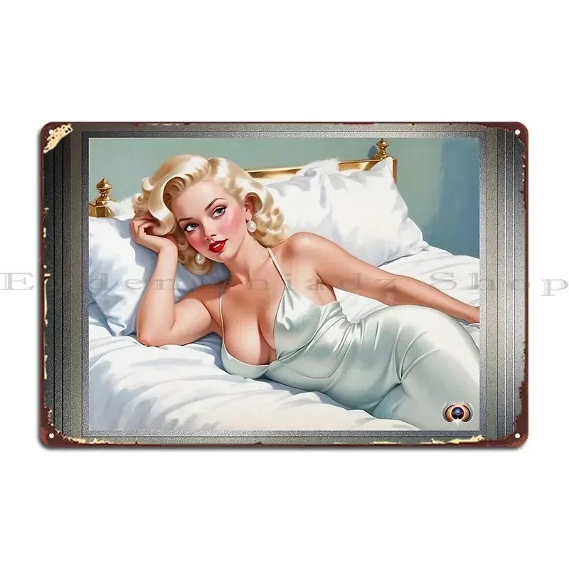 Howand 39 S This Pose Beautiful Ai Concept Art Pin Up Girl Portrait Metal Signs Wall Plaque Cinema Personalized Tin Sign Poster