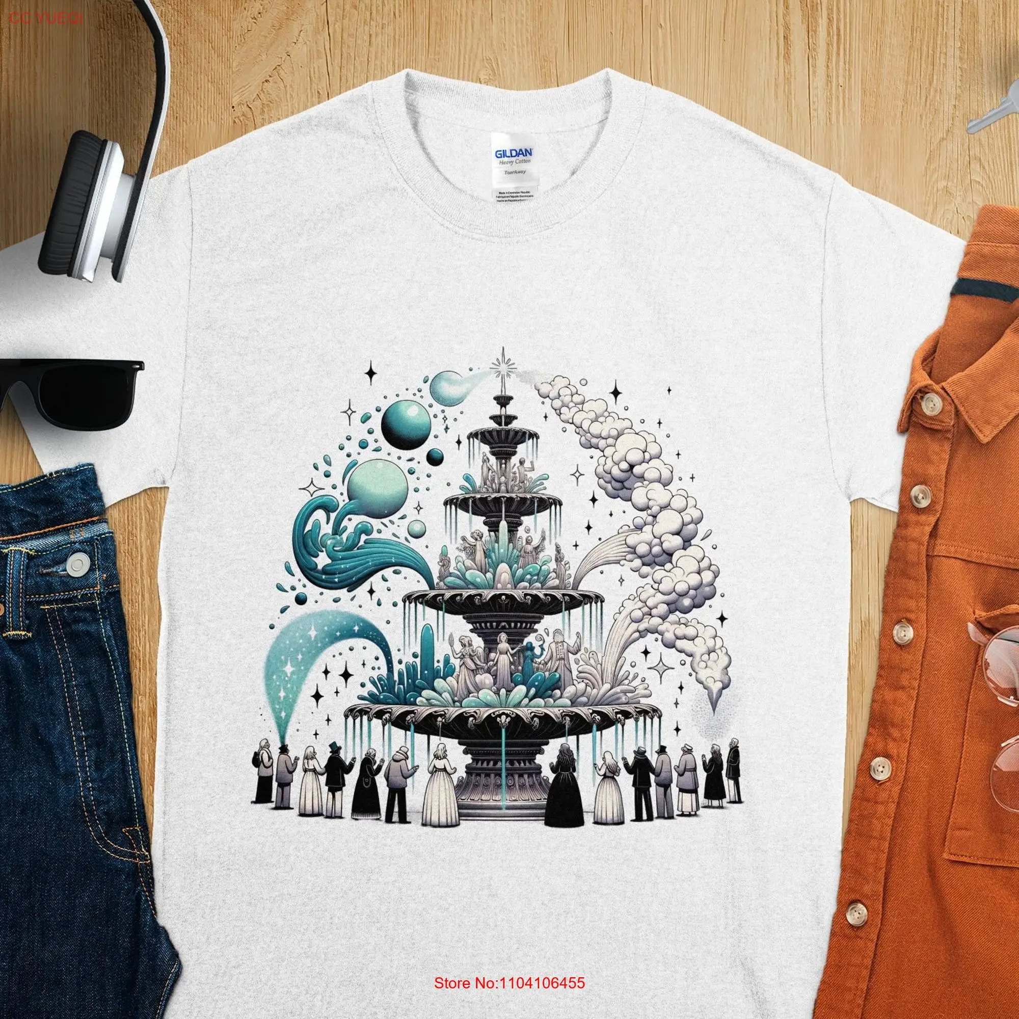 Intricate patterns Geometric landscapes T Shirt Nature Yoga MC Escher Inspired Trippy ar long or short sleeves