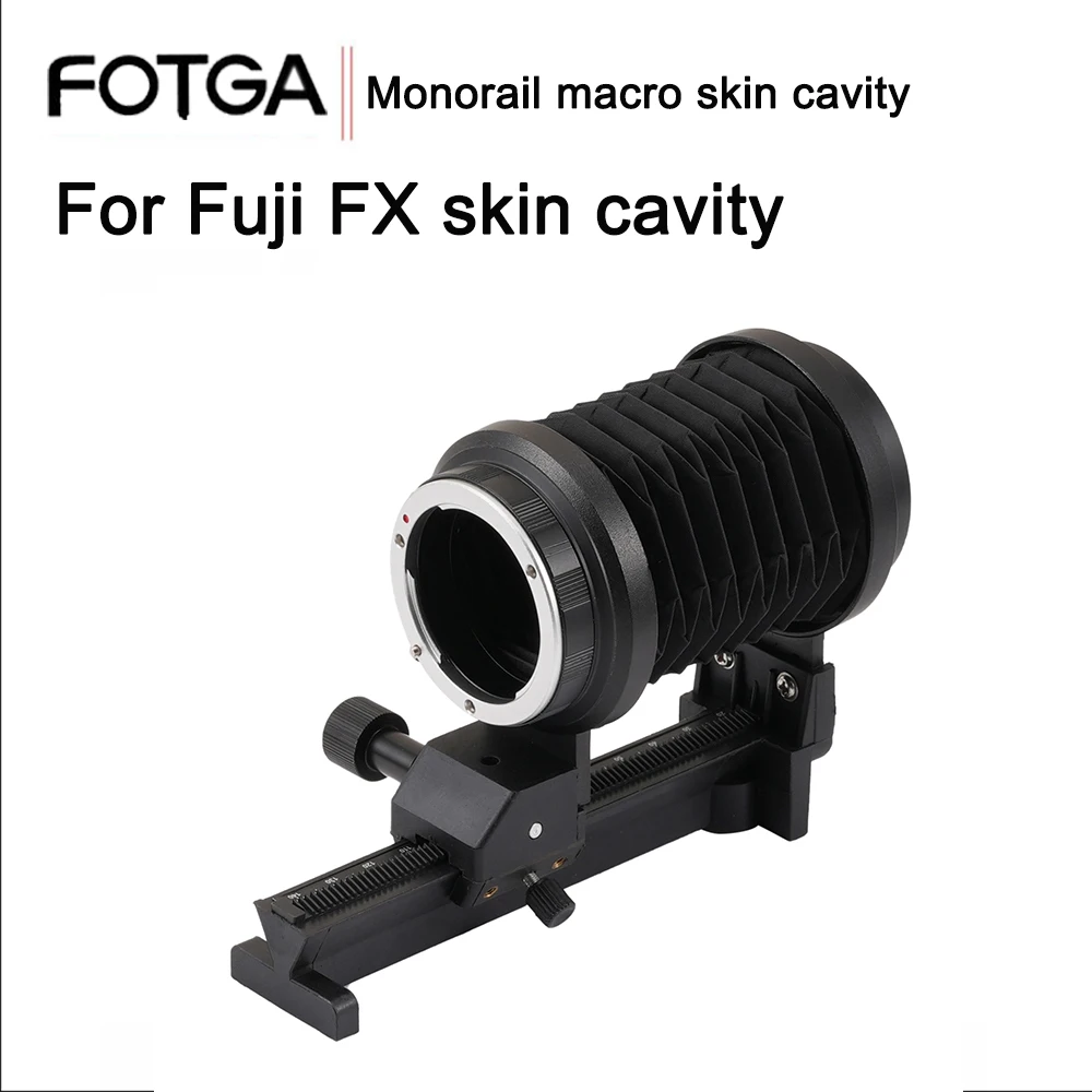 FOTGA For Fuji FX lens or body Cameras Macro Bellow Monorail skin cavity Photo Studio Macro Extension Bellows Tube Acessorios