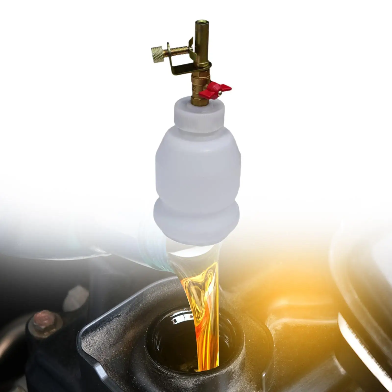 1L Brake Fluid Bottle Practical Easy to Use Prevent Any Spatter Sturdy Brake Service Dispensing Bleeder Bottle for Vehicles