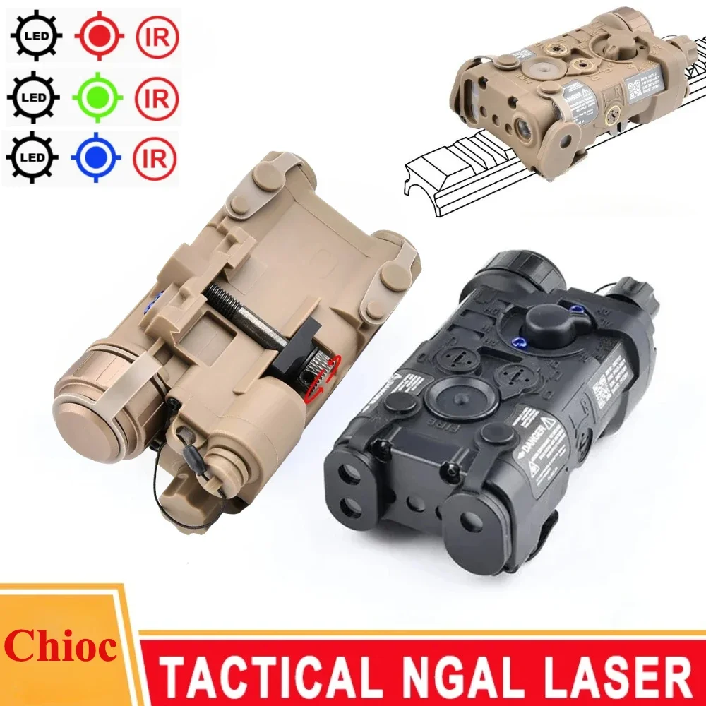 

NGAL L3 Tactics Светодиодный фонарик Красный Зеленый Синий ИК-указатель Красная точка Индикатор Охота Сведка Оружие Пистолет Свет Подходит для рельса 20 мм