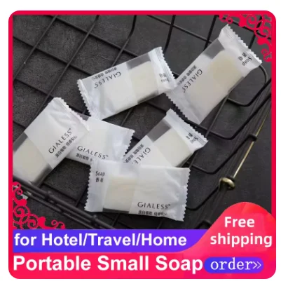 Free Shipping Wholesale High End Good Quality Portable Scented Soap Independent Smaill 7g Hotel Supplies Pocket Soap