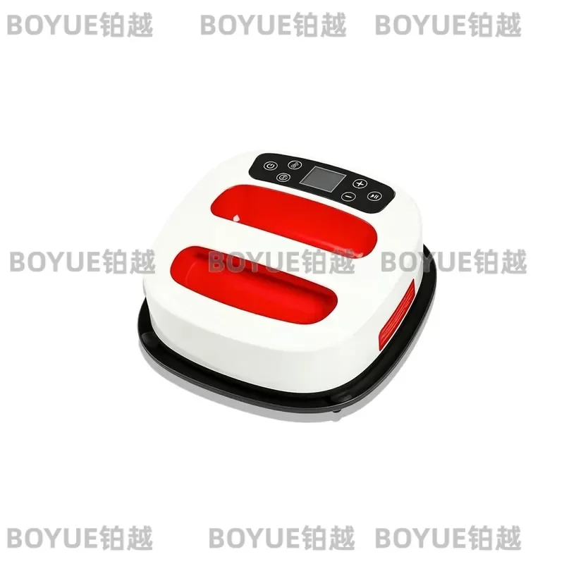 Portable Mini Heat Press Machine for T Shirts DIY Iron On Transfer Tool Handheld Bean Press Device for Custom Apparel Crafts