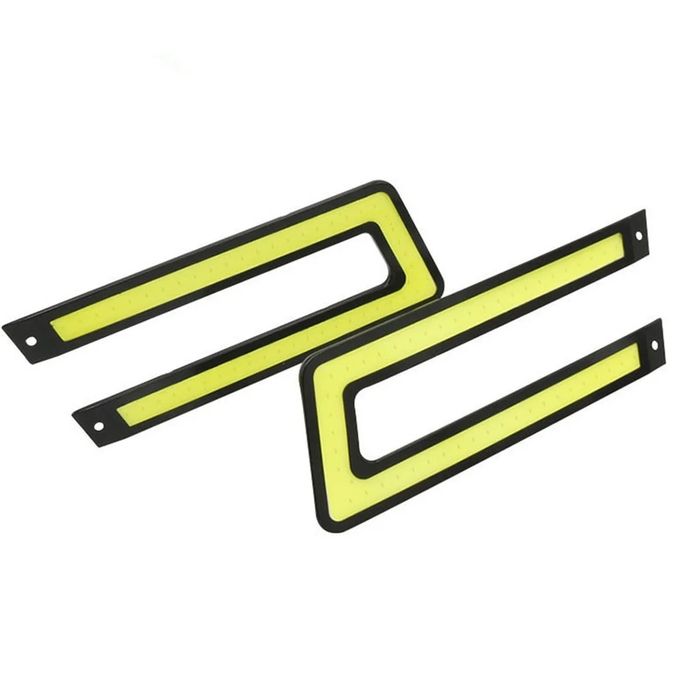 1 Pair U Shape Super White LED Car Daytime Running Light for Front Bumper Driving Fog Lamp with Modern Appearance