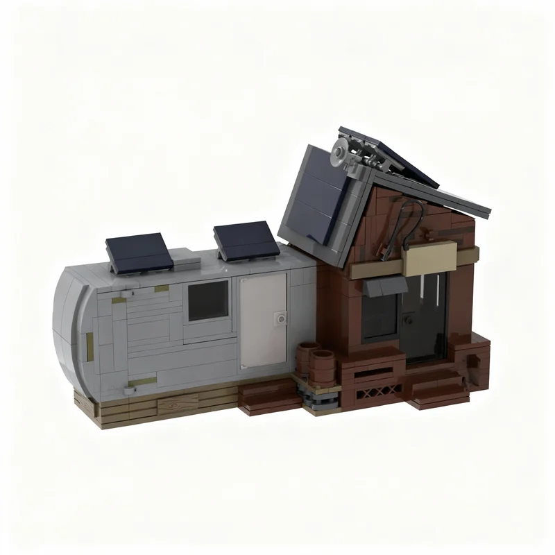 

541pcs MOC Sunrio Bungalow Jurassic Model Building Blocks Construction Toy Christmas Gifts DIY Creative Idea Education Birthday