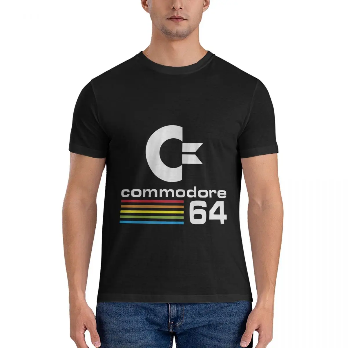 

Commodore 64 New Arrival Mens T Shirts Tops Shirt Cotton Slim Fit