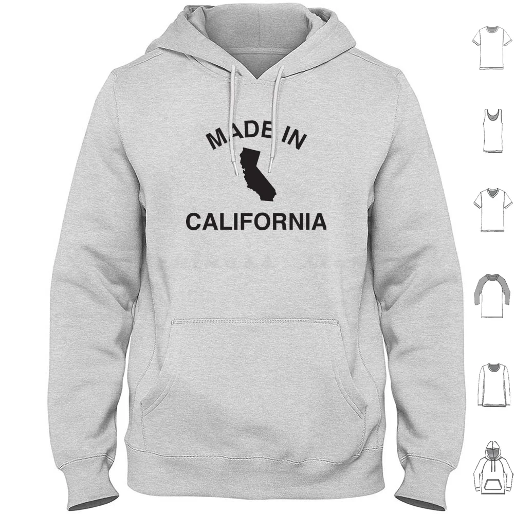 Feito na Califórnia moletom com capuz de algodão manga comprida Califórnia Amor Califórnia Orgulho Cali Socal Norcal La Los