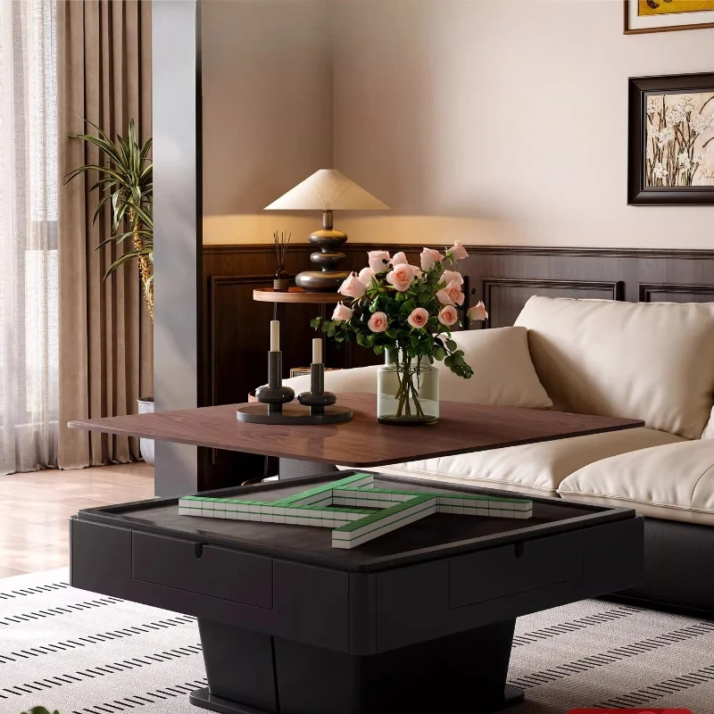 The coffee table and dining table are integrated, light luxury and multi-functional lifting
