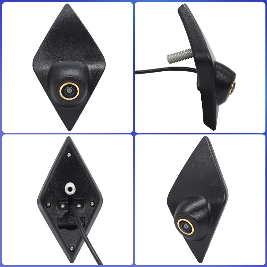 170°AHD 1080P Car Logo Install Front View Camera Golden Lens Wide Angle HD Camera For Renault Megane 2 Clio 4 RS Master 3 Kadjar