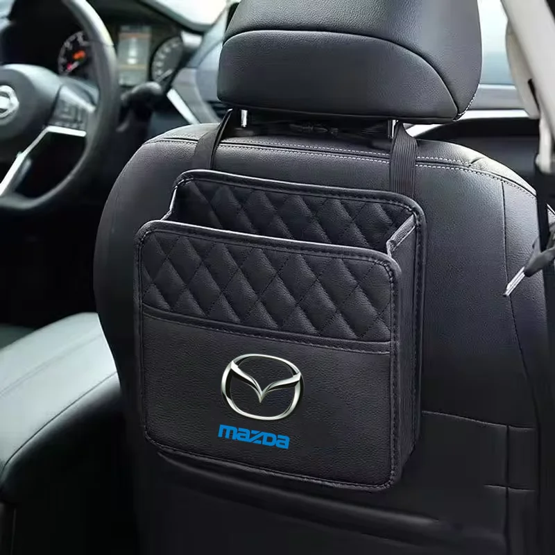 Car Backseat Storage Box Car Organizer Auto Waterproof Phone Pocket for Mazda 3 bk bl 323 Axela Atenza CX-3 CX-4 CX5 CX-7