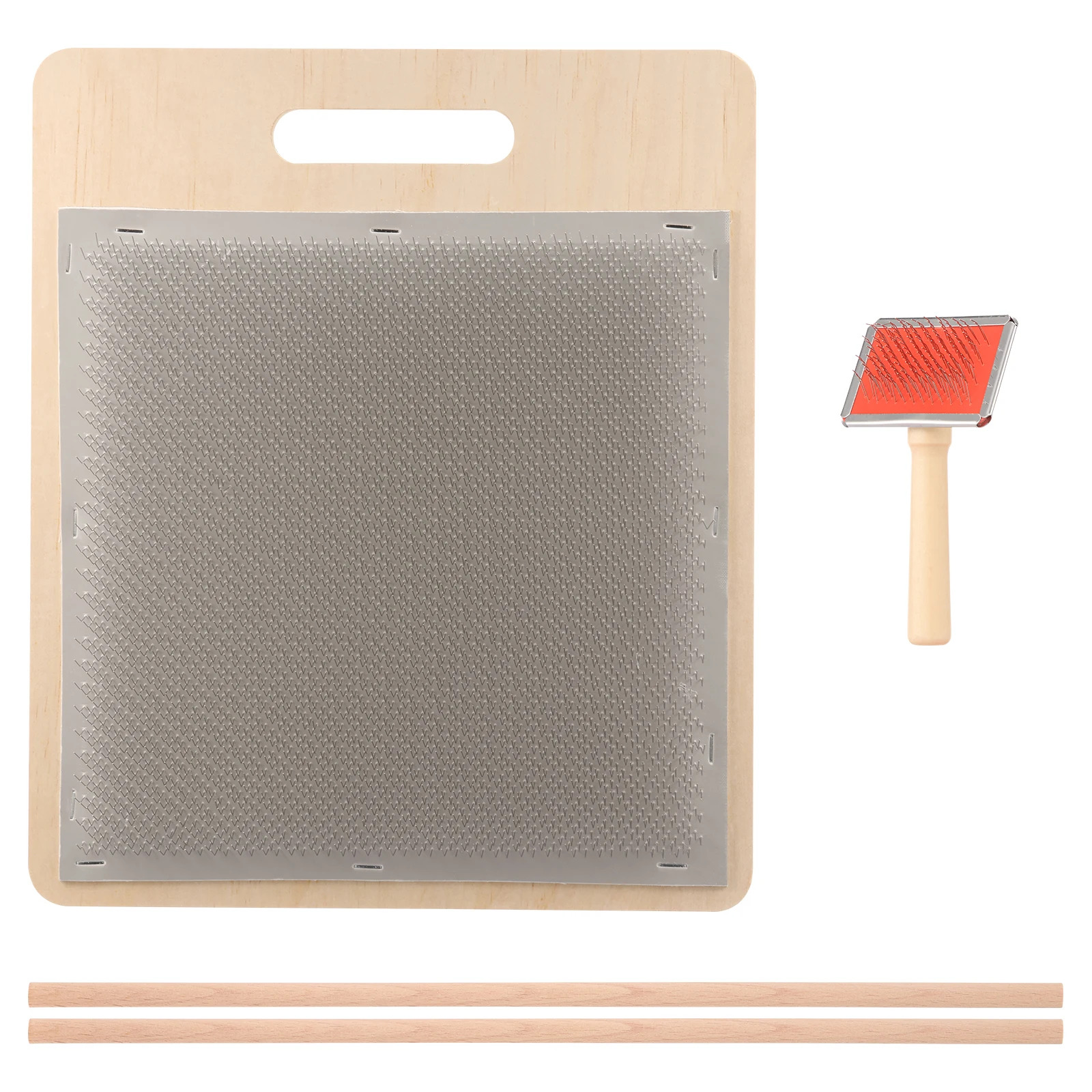 

Набор кистей для картографии с доской для смешивания шерсти с 2 деревянными палочками, волоконная картографическая доска, ручная машина для переноски шерсти для разноцветного волокна, фетра, сделай сам