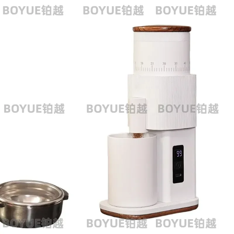 M2 Italian Electric Coffee Grinder 38mm Stainless Steel Conical Burr Mill Small Household Manual Brew Bean Grinding Machine