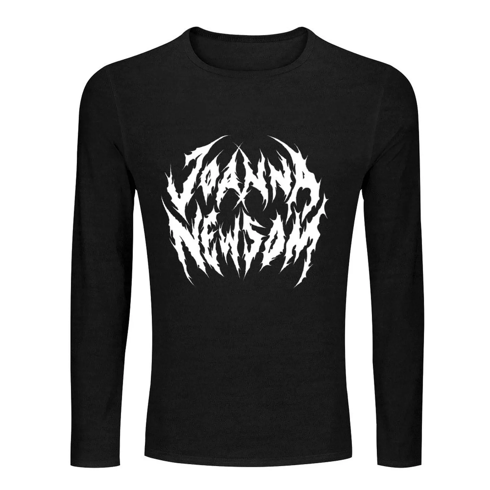 Joanna Newsom Heavy Metal Logo Long T-Shirt plus size tops tees black t shirt big and tall t shirts for men