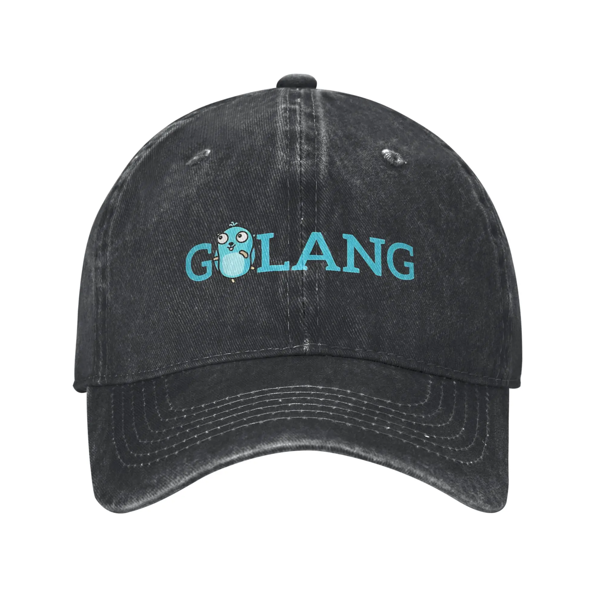 golang gopher  Merch Baseball Caps Men Women Casual  Caps Hat Adjustable Sun Cap