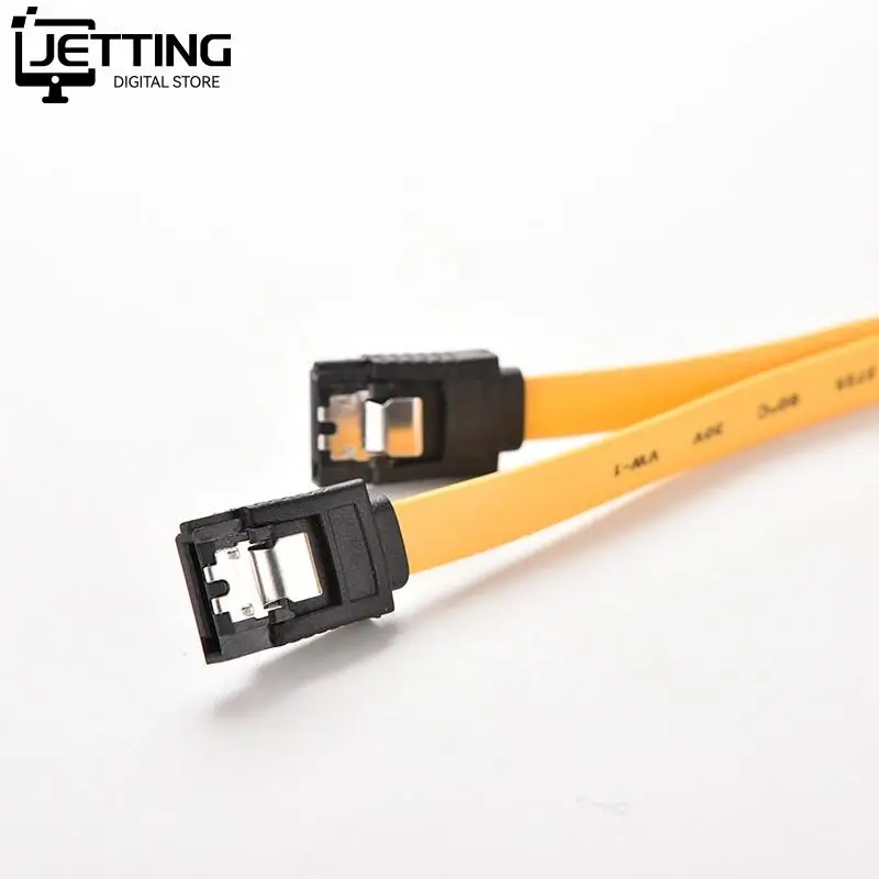 39cm Serial ATA SATA 3 RAID Data HDD Hard Drive Disk Signal Cables Yellow Red Straight High Speed SATA Data Cable 1PC