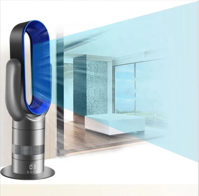 

Безлопастной настольный вентилятор постоянного тока, бесщеточный двигатель, керамический нагревательный вентилятор PTC, 220 В, многофункциональный, малошумный, охлаждающий и нагревательный, безлопастной вентилятор