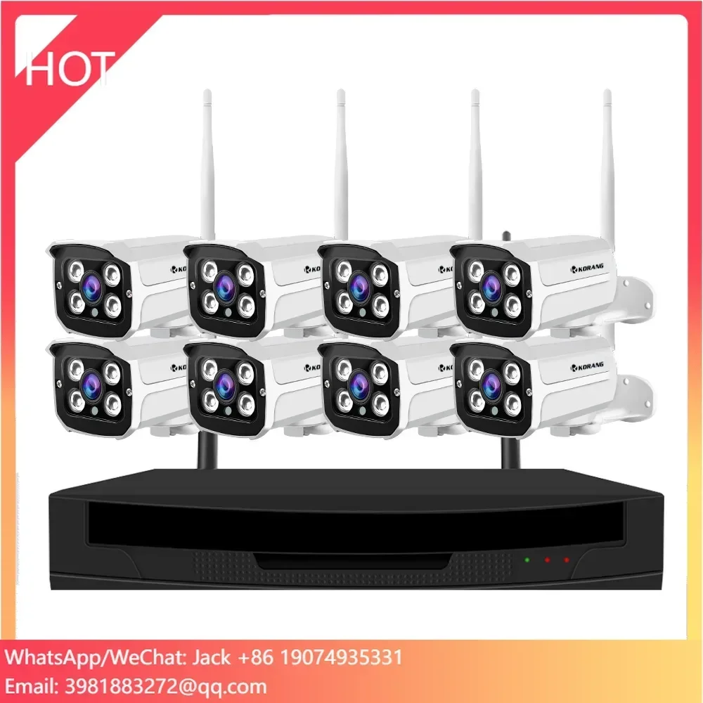CCTV Network Camera Price Wholesale Home Security System Product Wireless P2P Service 1080P 8CH WiFi IP Cameras Kit