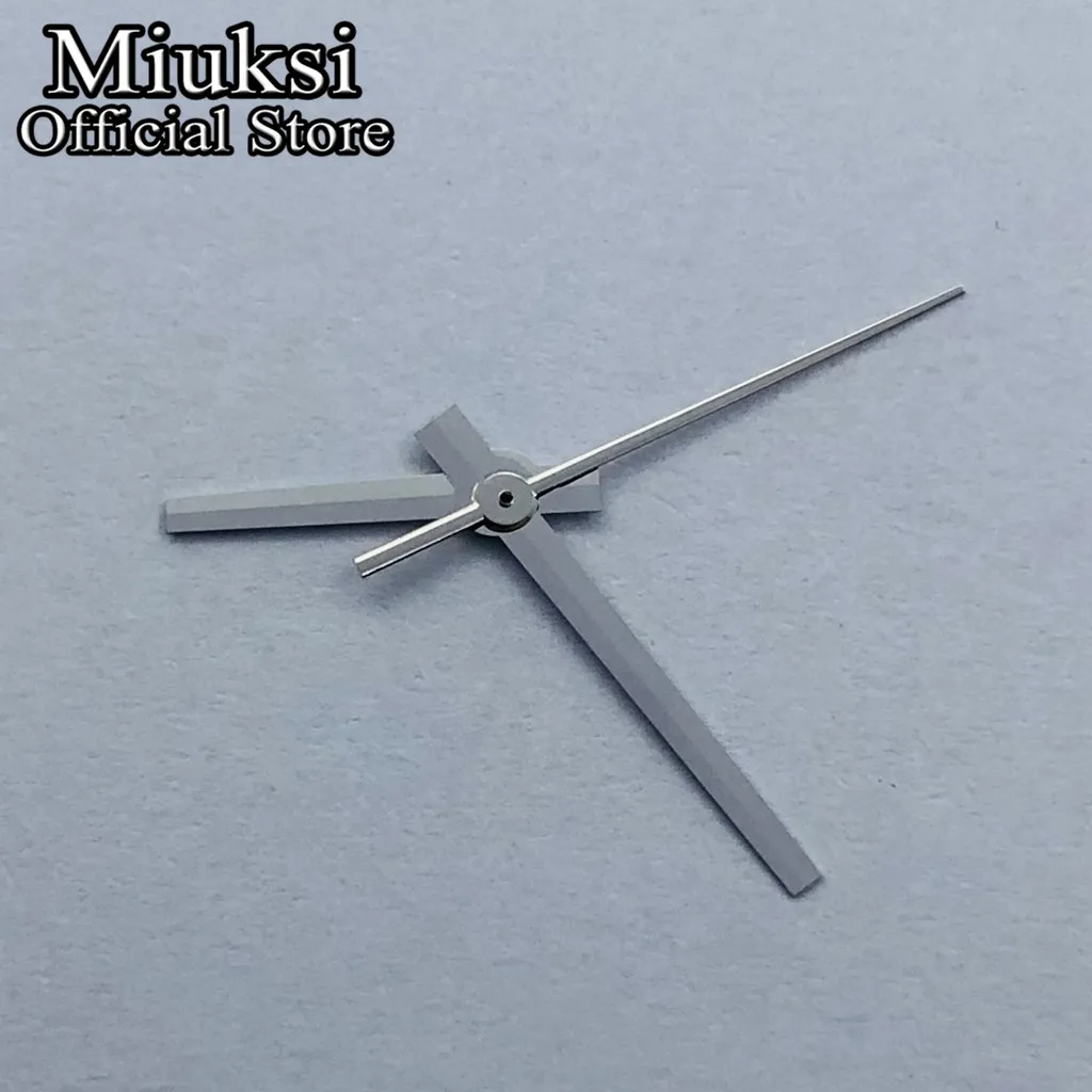 Miuksi silver black watch hands fit NH35 NH36 ETA2824 2836 Miyota8205 8215 Mingzhu DG2813 3804 PT5000 Seagulll ST2130 movement