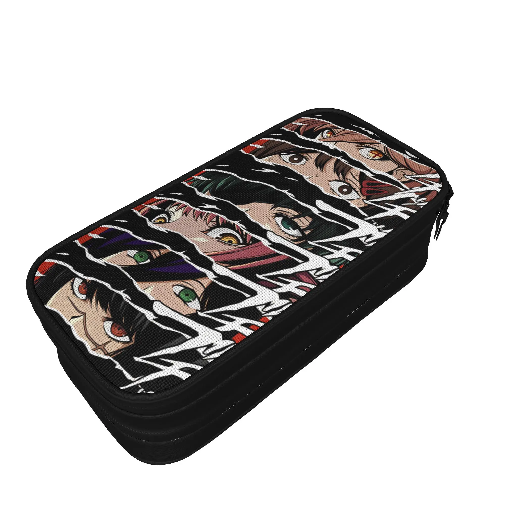 Chainsaws Man Pencil Case  Child Retro Pencil Box Printed School Pencil Cases Stationery Birthday Gift