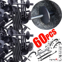 20/40/60X Plastic Pop Blind Rivets Wheel Arch Mudguard Side Skirt Sills Bumper Trim Clips for BMW X1 E84 F48 F49 X3 E83 X5 E53