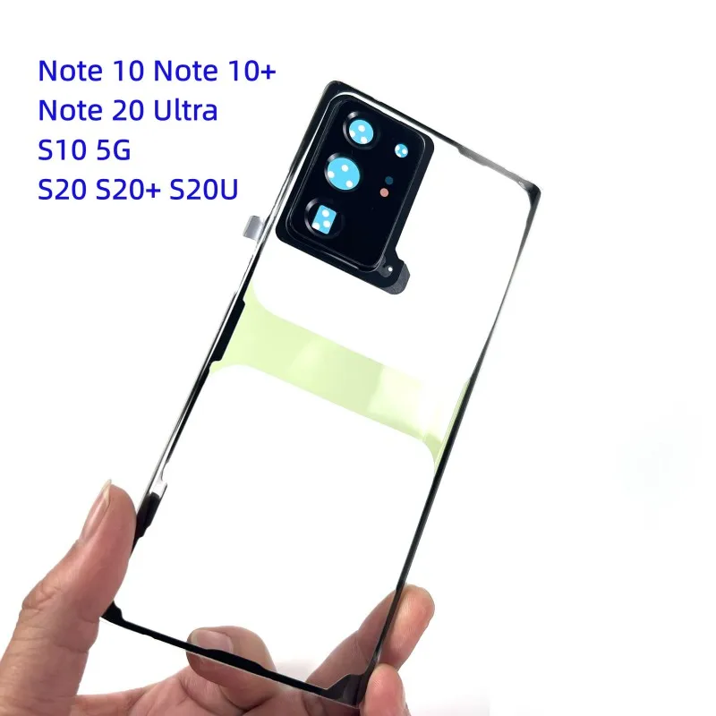

Прозрачное заднее стекло для Samsung Galaxy Note 20 Ultra 10 Plus 5G S20 S20 S20U, Крышка батарейного отсека, задняя крышка корпуса Note10