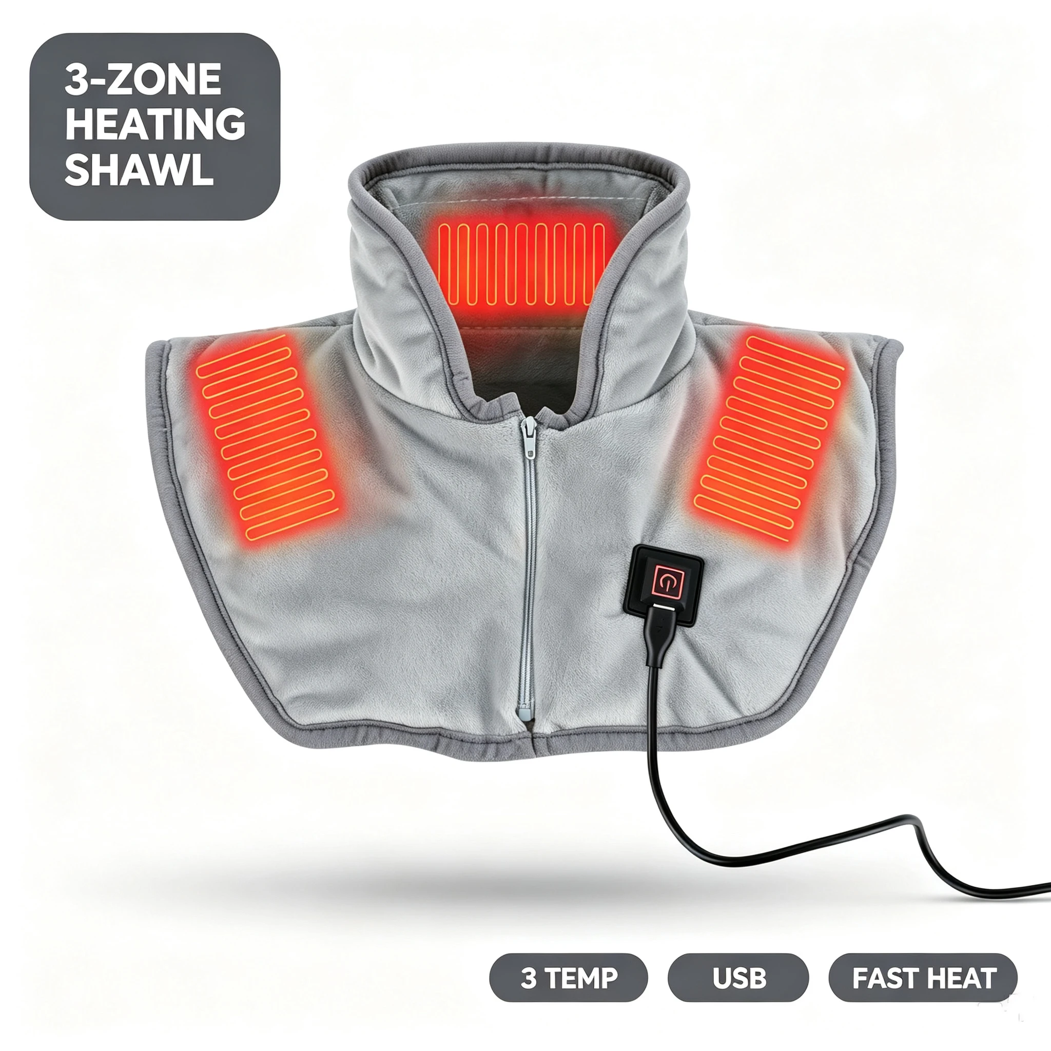 Home Office Cozy - Heating Shawl for Shoulder and Neck