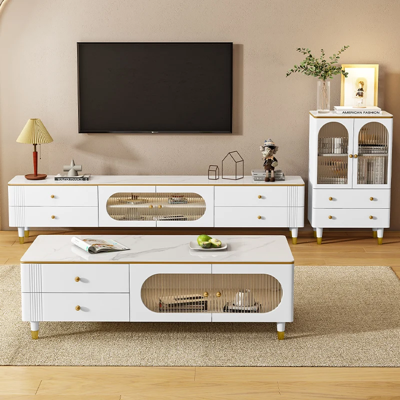 حامل تلفزيون للتخزين الخشبي لغرفة المعيشة، شاشة عرض حديثة متنقلة، منظم طاولة تلفزيون فاخر، أثاث على الطراز الصيني