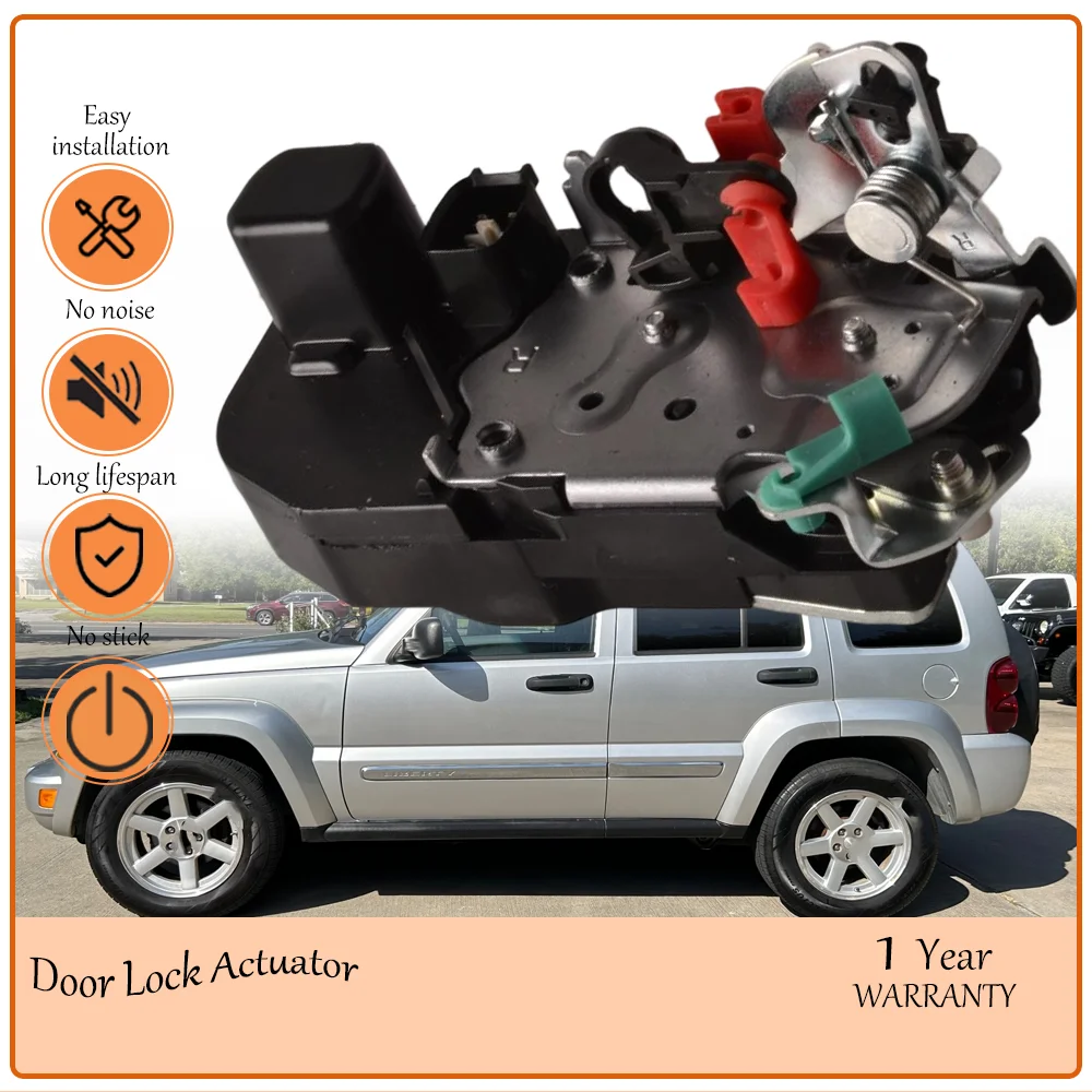 Anti-rattle Rear Right Door Lock Actuator, suits to Jeep Liberty 2002-2007, oem 55177044AD,55177044AE,55177044AF,931-693,DLA596