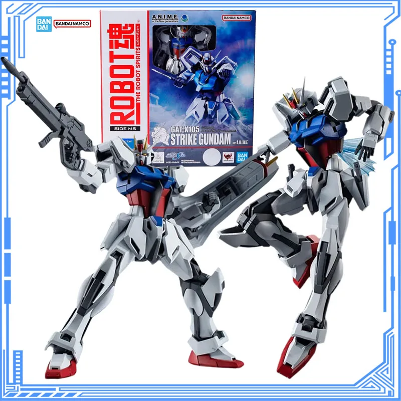

Bandai натуральная модель Gundam, комплект робота Spirits GAT-X105, Strike, аниме, экшн-фигурка, коллекция, модель, игрушки для мальчиков, рождественские подарки