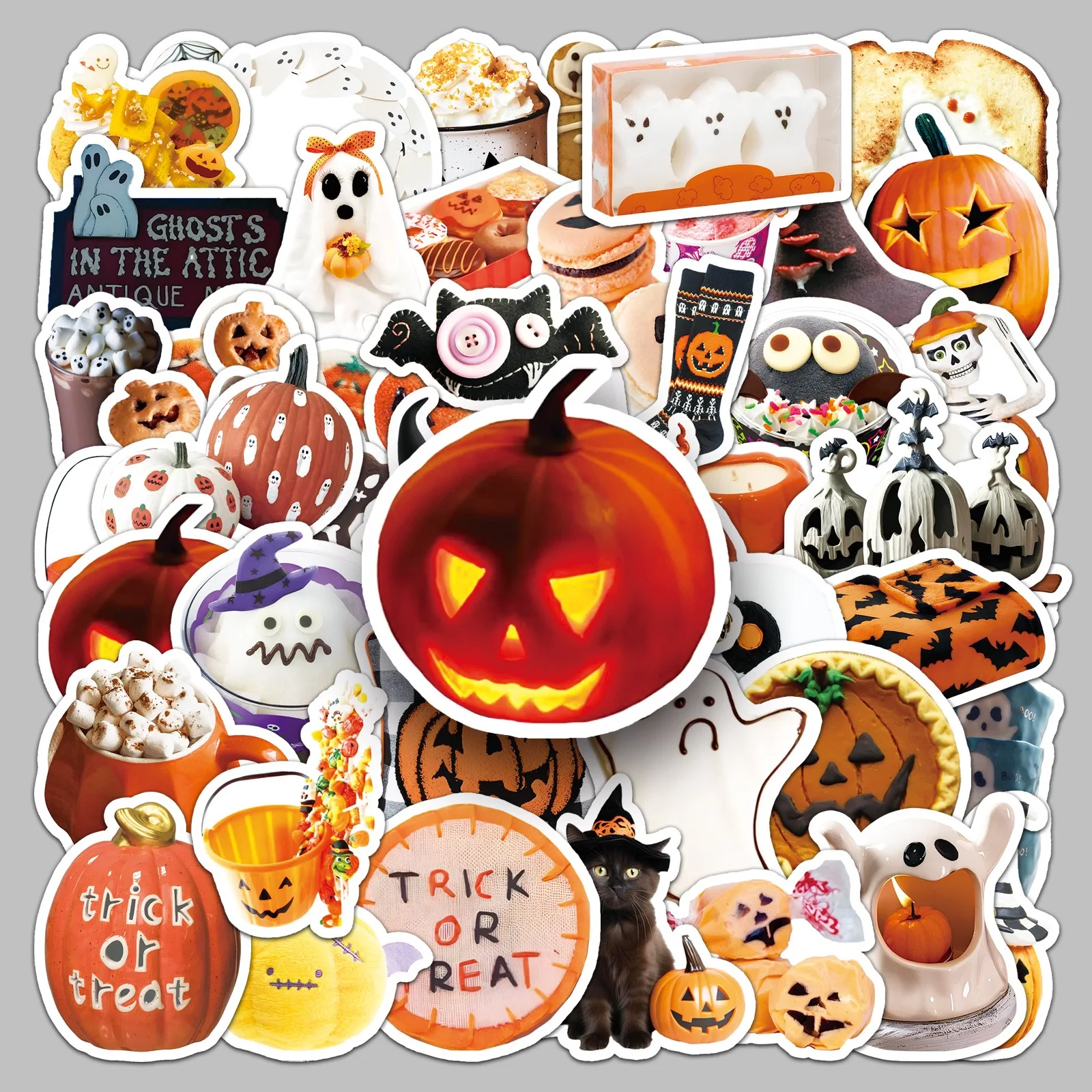 Laptop Accessories Cute - 50개 할로윈 INS 스타일 스티커 귀여운