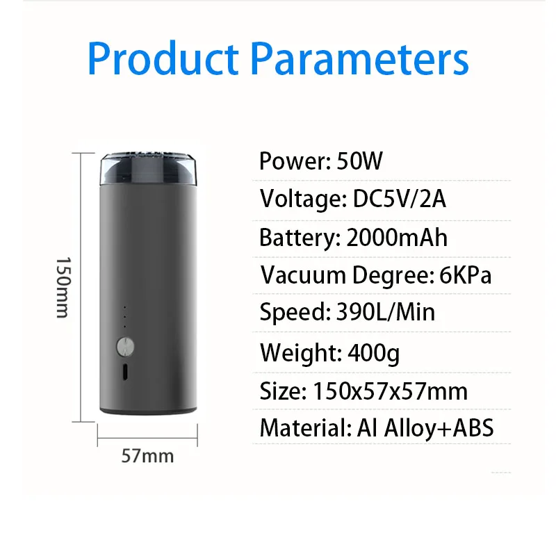 2 In 1 Borse Contenitore di Vuoto Pompa di Aria Gonfiatore 390L/Min USB Recharable Per La casa Outdoor Viaggiare Vestiti Risparmio Energetico Organizzatore borsa
