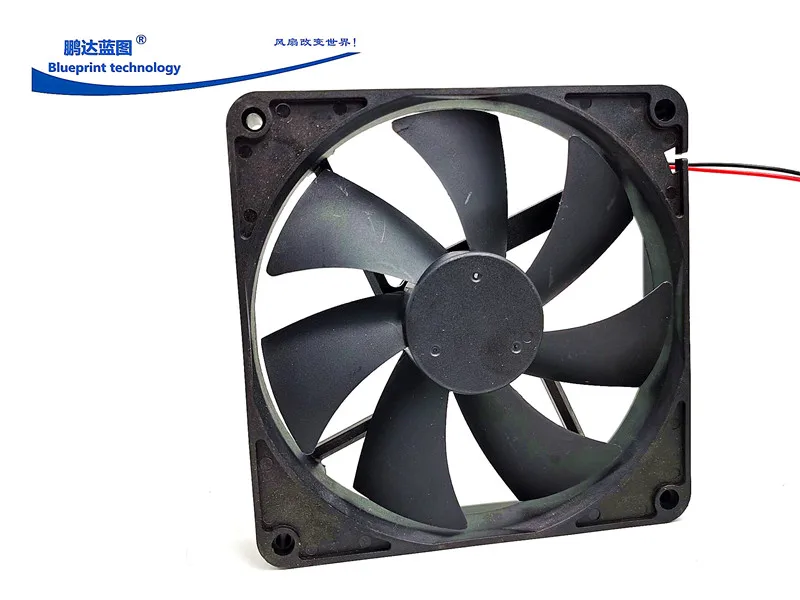 Pengda-ventilador de refrigeración con doble rodamiento de bolas, ventilador silencioso de 140x140x25MM, 14025, 5V, 12V, 24V, 14cm