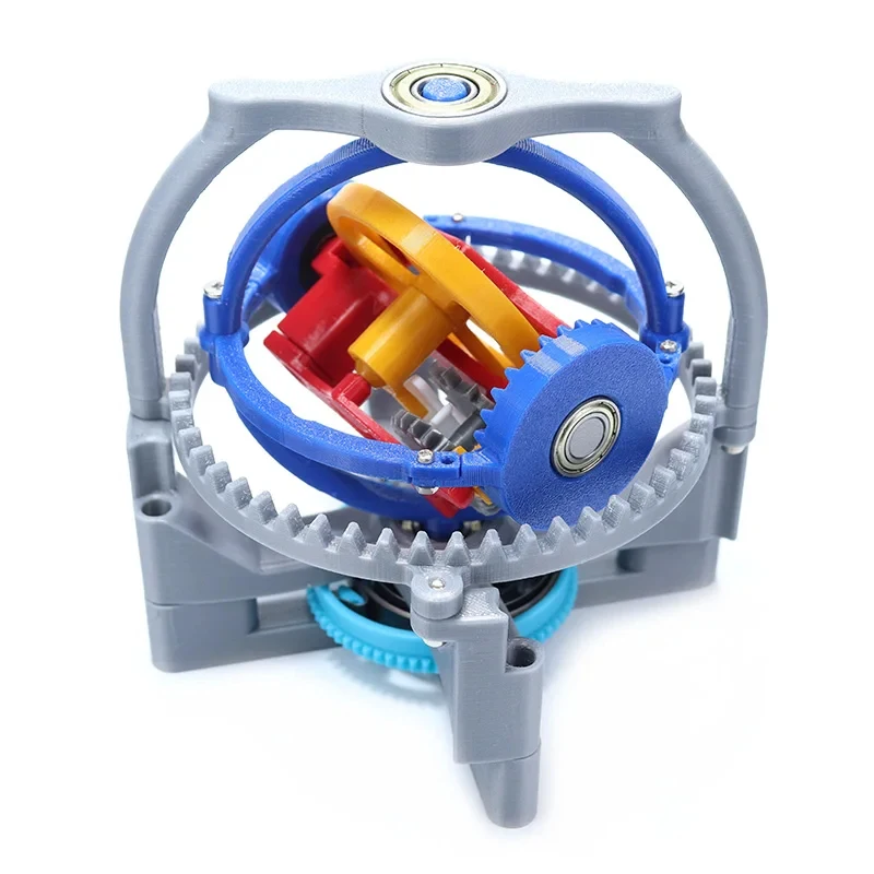 3D Printing Three Axis Tourbillon Mechanical Clock Internal Structure Principle Clockwork Power Teaching Experimental Equipment