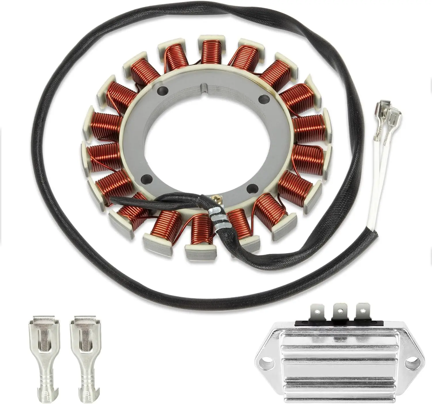 Kit Estator 237878-S 15/20 AMP, Estator Magneto e Retificador Regulador de Tensão para Kohler CV11-CV15, CV18-CV22, CH25S K482