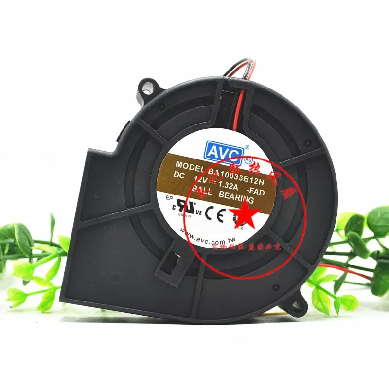 BA10033B12H New AVC 9733 12V 1.32A BBQ Grill, Turbo Cooling Blower Fan
