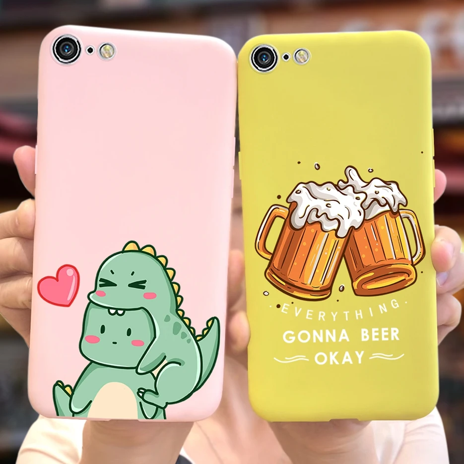 For iPhone 7 8 Plus Case Cute Fashion Cartoon Cover Soft Silicone Phone Case For iPhone 7 Plus iPhone7 iPhone8 Back Cover Bumper