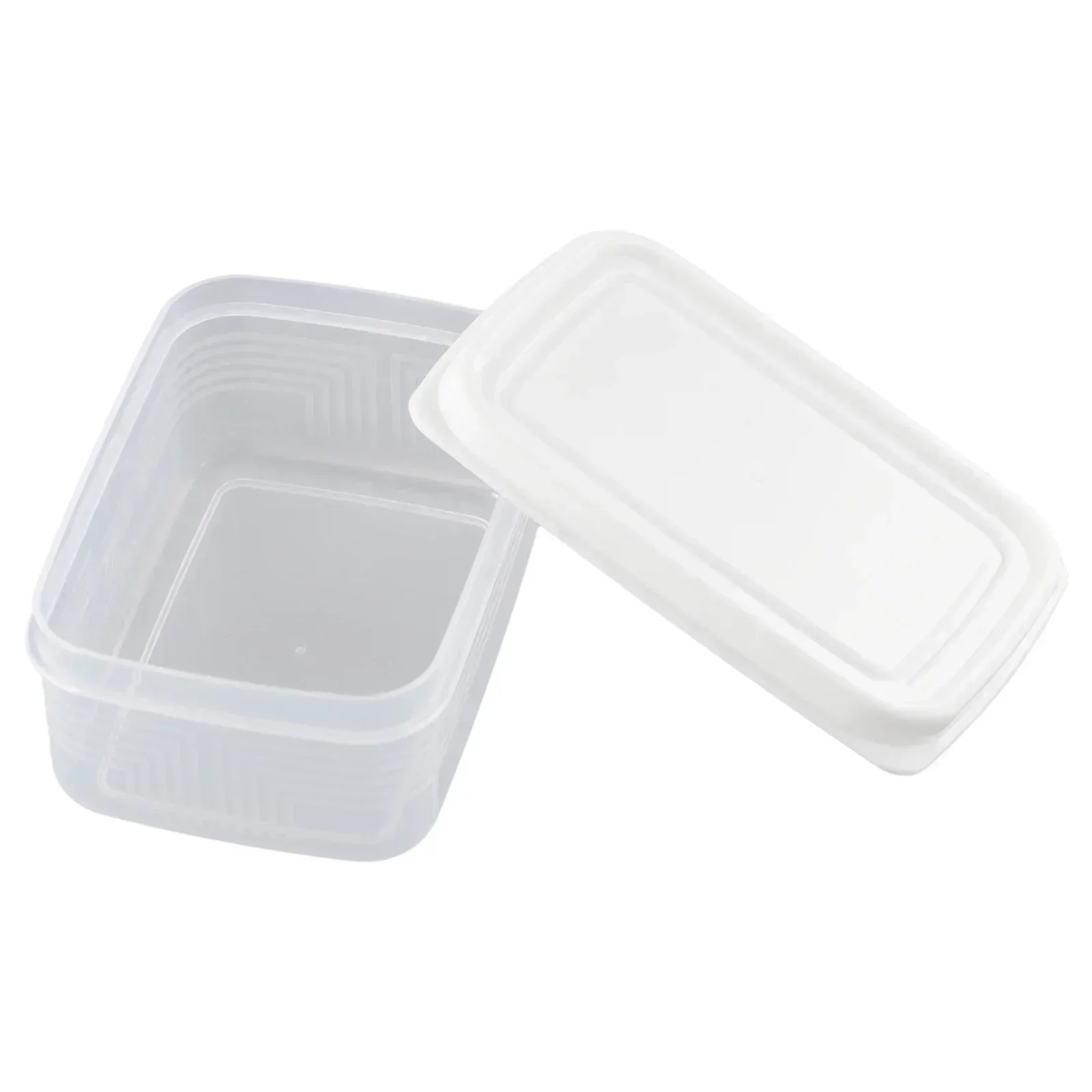 High Quality Box Storage Boxes Efficient Plastic Clear Rectangular Square Shape Kitchen Freezer Safe Dispenser