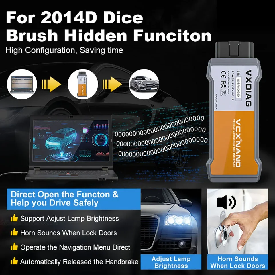 VXDIAG VCX NANO NX300 Für VOLVO 2014D DICE Diagnose Werkzeuge OBD2 Scanner Volle System Diagnose J2534 Online ECU Programmierung – Detail 10