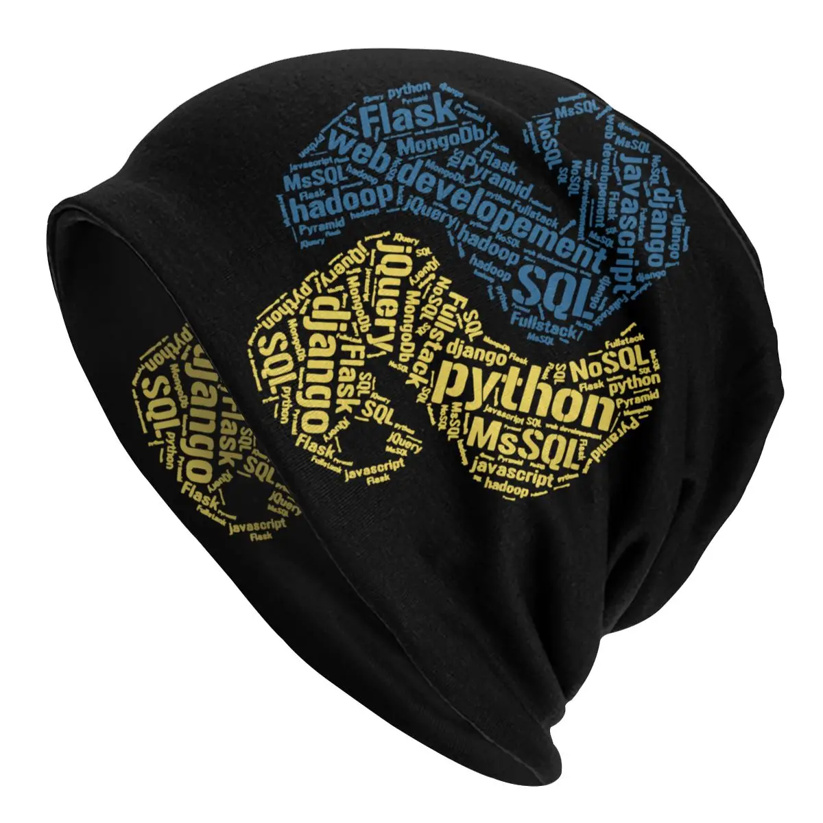 Python Programmer Computer Developer Programming Coding Cap Hip Hop Skullies Beanies Hat Female Adult Spring Bonnet Knitted Hat