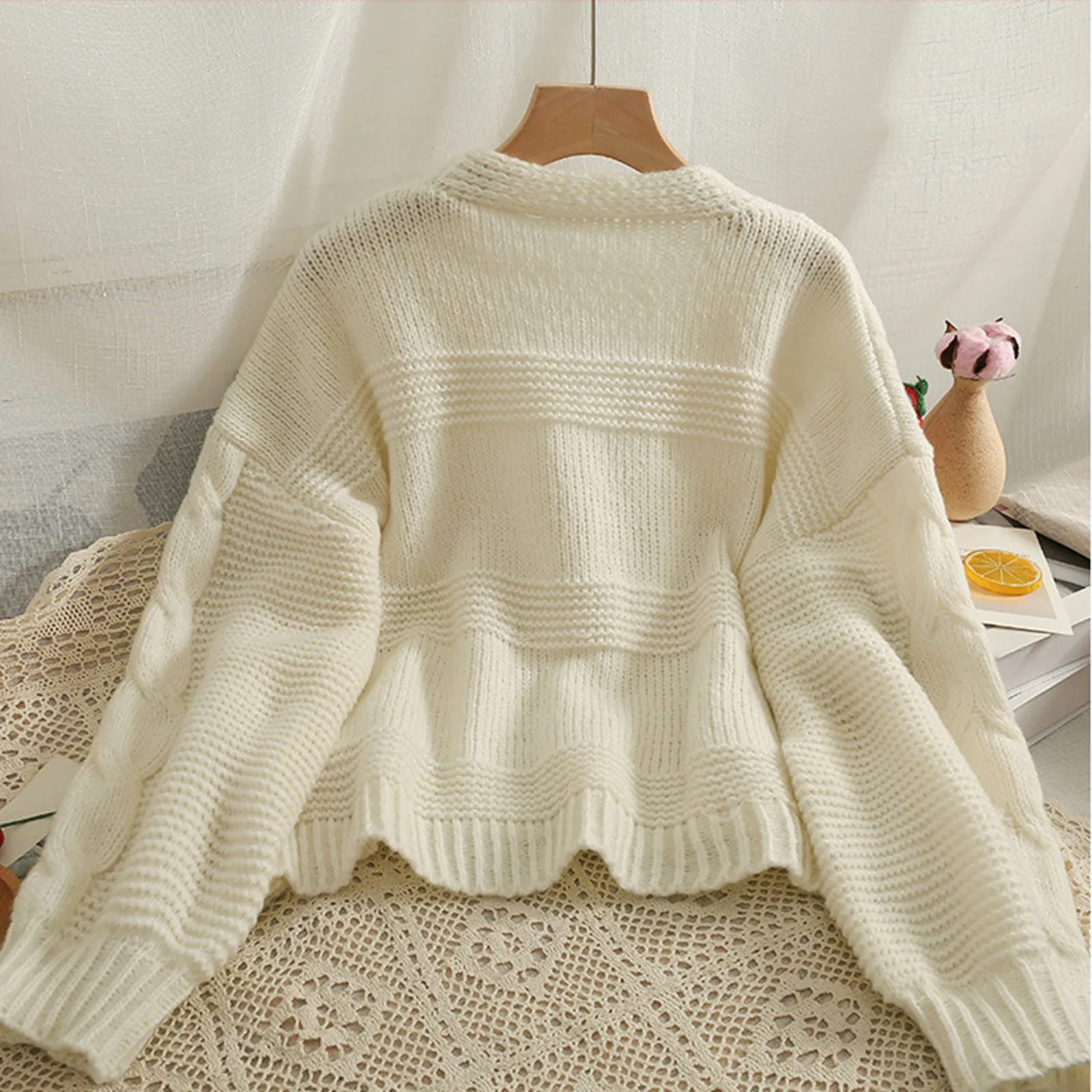 Korean Fashion Strawberry Sweaters Cardign for Women Autumn Winter Long Sleeve Knitted Woman Cardigan Single Breasted Jackets