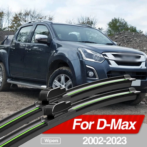 Imagen 1 del producto Escobillas de limpiaparabrisas delanteras para Isuzu d-max 2002-2023, accesorios de ventana de parabrisas, 2 piezas, 2003, 2007, 2009, 2011, 2015, 2019, 2020