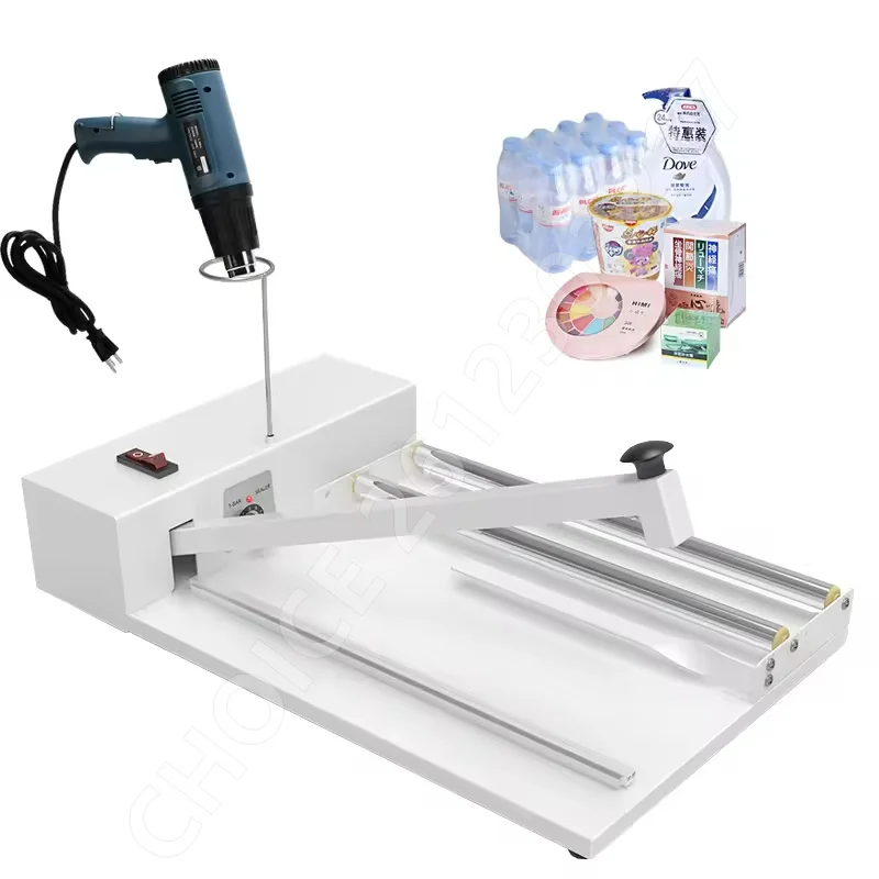 

Commercial Shrink Wrap Machine Shrink Wrap Sealer with Heat Gun I-Bar Sealer Suit for Pvc Pof Film Shrink Wrap Sealer