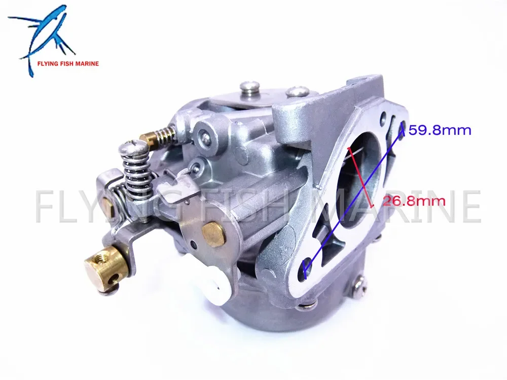 Boat Motor Carburetor 6G1-14301-01 for Yamaha 2-stroke 6hp 8hp  6CMH 6DMH 8CMH outboard motors 6G1-14301