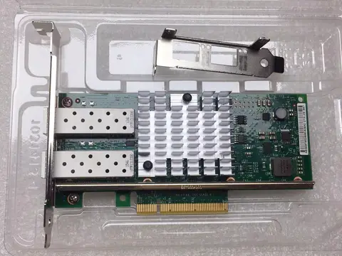 Original 10GB 2 Dual Port X520-DA2 XYT17 942V6 For 10G SFP+ PCI Express x8 82599ES Intel Chip Ethernet Network Card Module